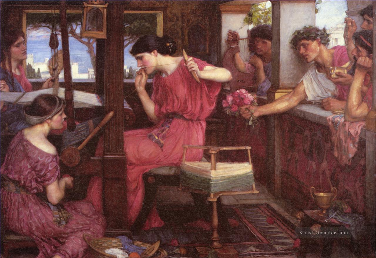 Penelope und den Freiern griechische weibliche John William Waterhouse Ölgemälde